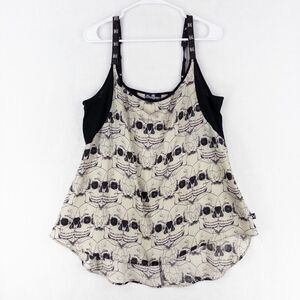 Royal Bones Tank Top Womens XL Skull Witch Metal Punk Gothic Y2K
